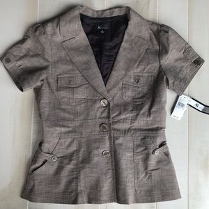 NWT AB Studio Short Sleeve Blazer